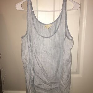 Denim-style Tank Top